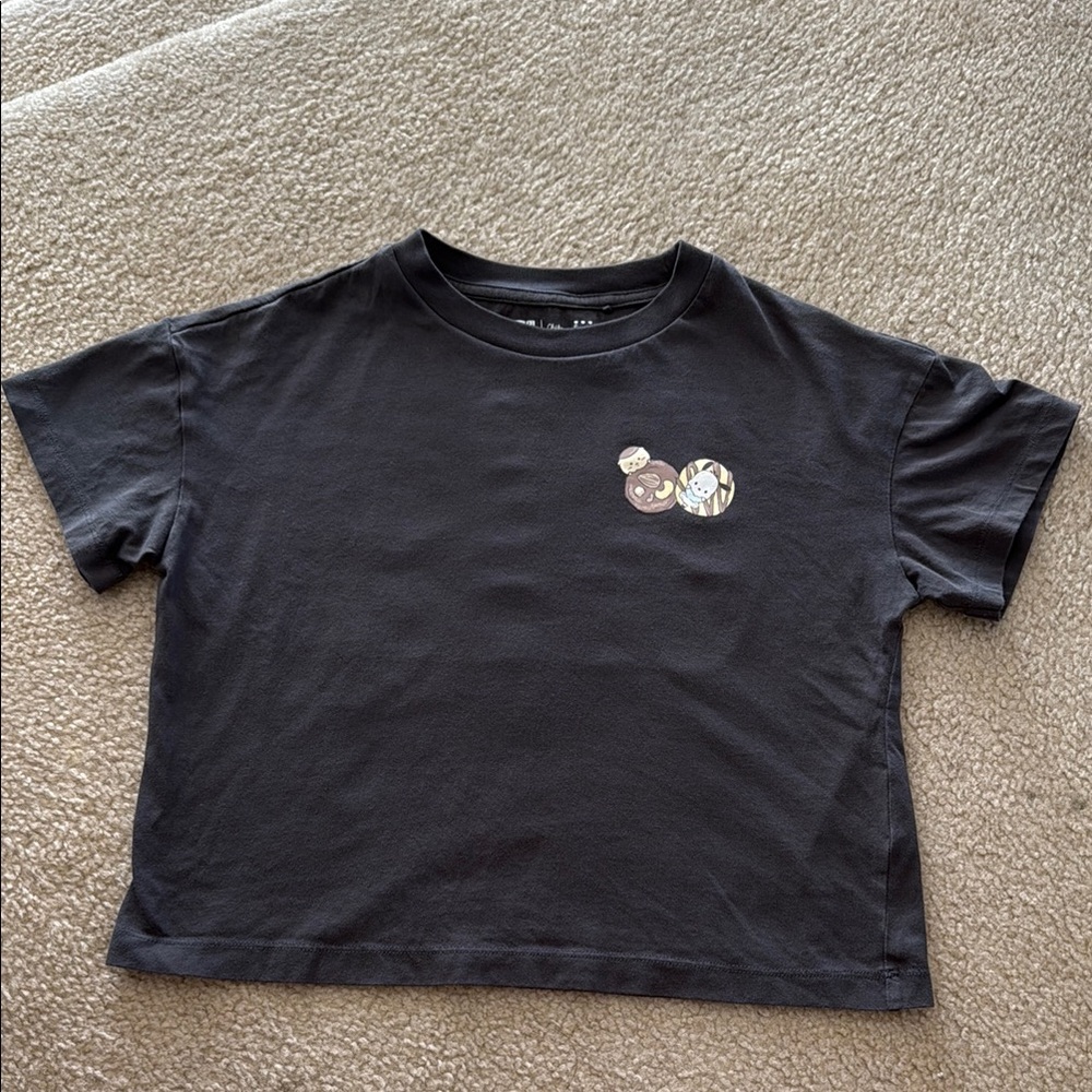 Sanrio x Uniqlo Gray Short Sleeve Tee Design Shirt